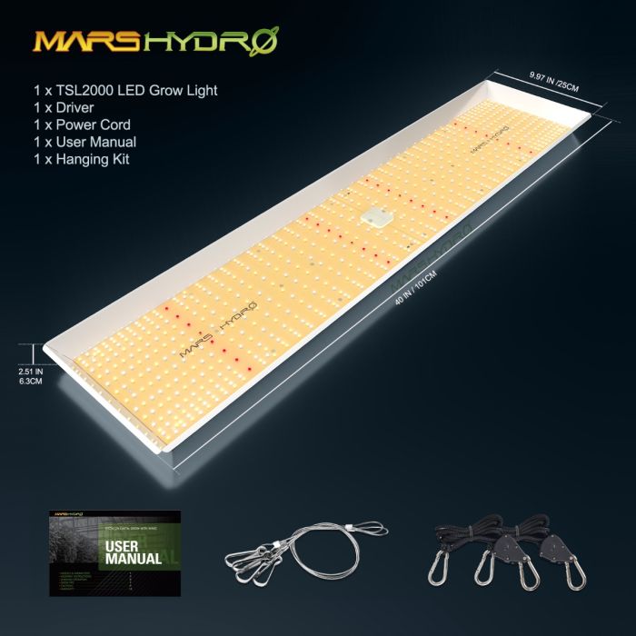 MARS HYDRO TSL 2000 FULL SPECTRUM DIMMABLE 300W LED GROW LIGHT
