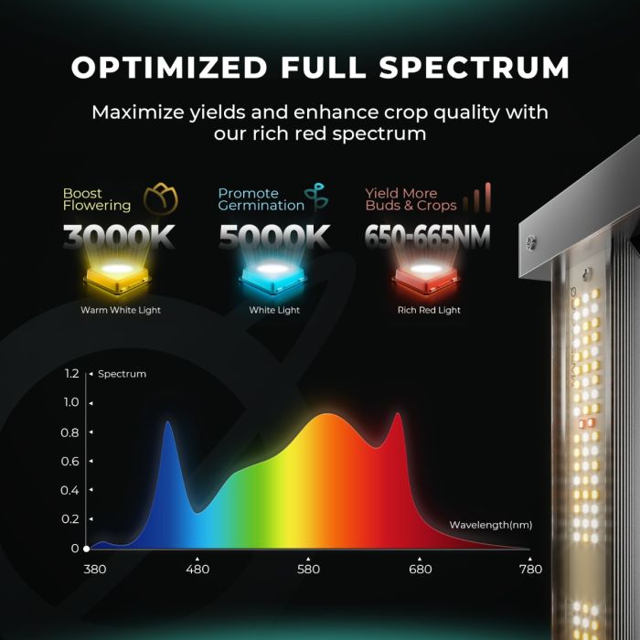 MARS HYDRO SMART FC3000 300W SAMSUNG LM301B LED GROW LIGHT