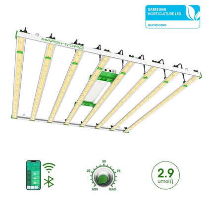 MARS HYDRO SMART FC8000 SAMSUNG LM301B COMMERCIAL 800W LED GROW LIGHT HIGH YIELD LAMP FOR 5X5 GROW TENT